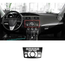 For Mazda 3 2010-13 Carbon Fiber Center Console CD Switch Panel Frame Trim ABS