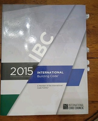 2015 IBC International Building Code Reference Book Good Condition 