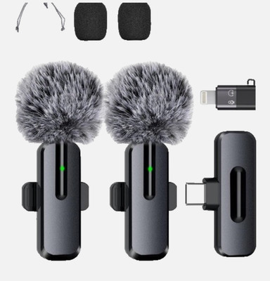 MAYBESTA Wireless Mini Microphone for iPhone, Android Phone - Lavalier Lapel