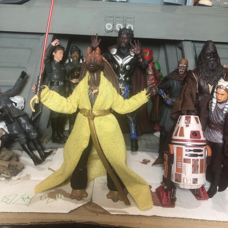 Star Wars Black Series Lot Custom Sith Darth Jar Jar Binks 6” Figure DarthBinky - Image 2 of 4