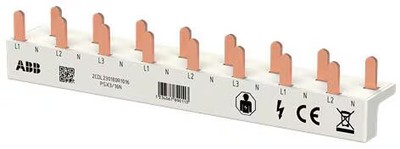ABB PSX3/16N, FlexLine Phasenschiene 3P+N steckbar, für 8 Module, 4-Polig, 80 A