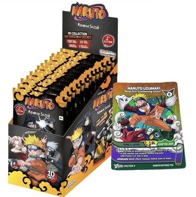 Naruto Mythos TCG Konoha Shido Set 01 Booster Box 24 Packs 2nd Ed. & SDCC Promo