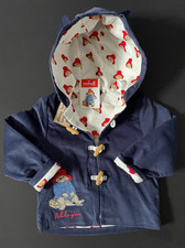 Boys Paddington Bear Navy Cord Coat