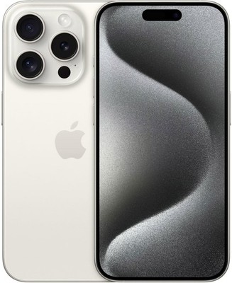 Apple iPhone 15 Pro - 128GB - Titan Weiß (Ohne Simlock)
