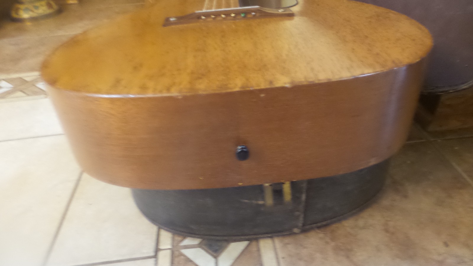 Vintage Harmony H165 Guitar, Solid Mahogany, Easy Action, Original Case