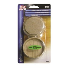 Feltgard Castor Cups Light Wood Grain 60mmOne Size One Colour  WI1479