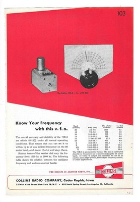 Collins Radio Company & Cambridge Thermionic Corporation 1947 Vintage Print Ads