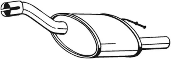 Silenziatore terminale 154-357 BOSAL per FORD FOCUS I
