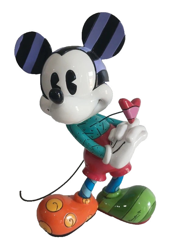 Disney Britto Rare Mickey Mouse Heart Figurine Romero 4030813 Collectible L