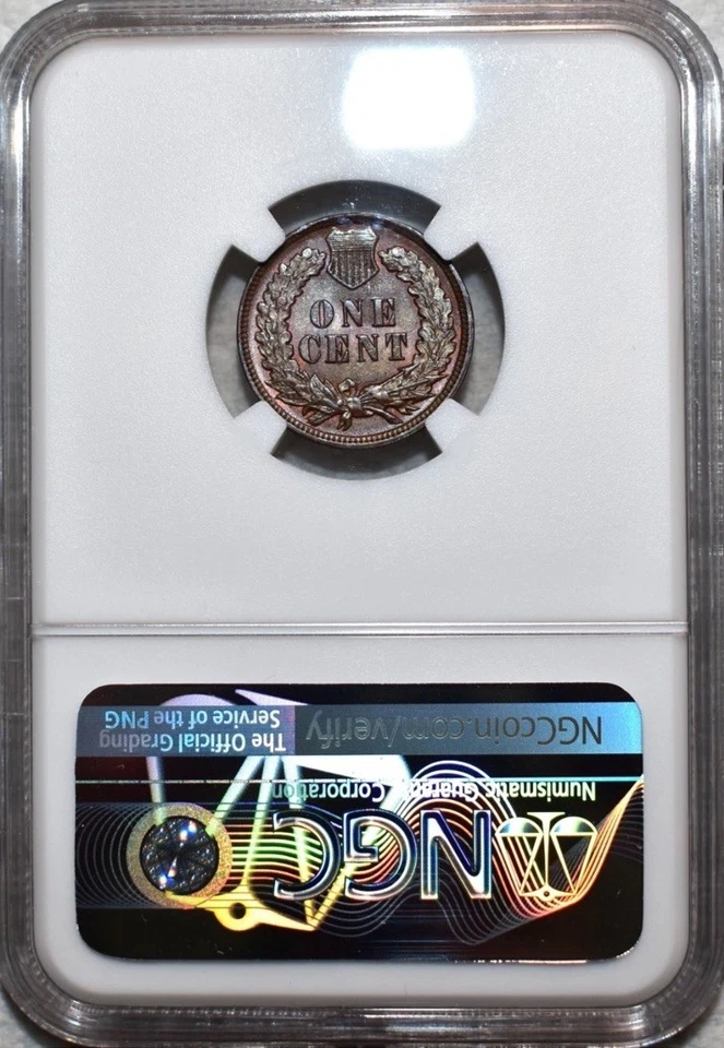 NGC MS-62 BN 1897 Indian Head Cent, Well-Struck & Fully Lustrous. - Image 2 of 4