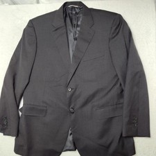 Canali Suit Jacket Mens 42R Gray Solid Wool 2 Button Blazer Made Italy Cupro