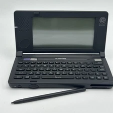 Compaq C140 Windows CE Handheld PC Vintage PDA With Stylus & Card PARTS ONLY