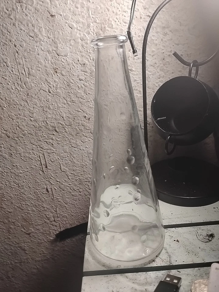 Jarrón Emma Dafnas Ikea de vidrio burbuja transparente 7,25 Foto 2 de 2