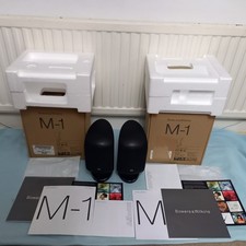 BOXED pair 100W black B&W M1 mk2 bowers & wilkins BOOKSHELF speakers M-1