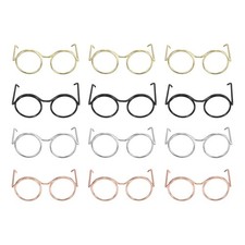 1.26" Mini Doll Eyeglasses, 20 Pcs Toy Doll Costume Glasses, 4 Colors