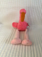 Ty Beanie Baby Pinky The Flamingo 1995 with Tags Retired Plush Toy Vintage