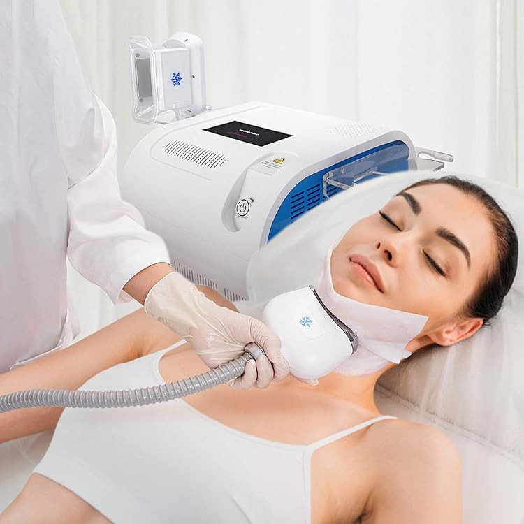 2 Handles Cold Freezing Beauty Machine for Body Massage Double Chin Removal Spa