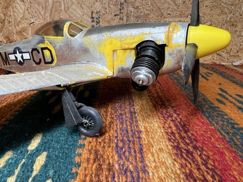 Testors P51 Mustang Gas Powered Model Tether Plane 1970 Fly’em - Picture 6 of 18