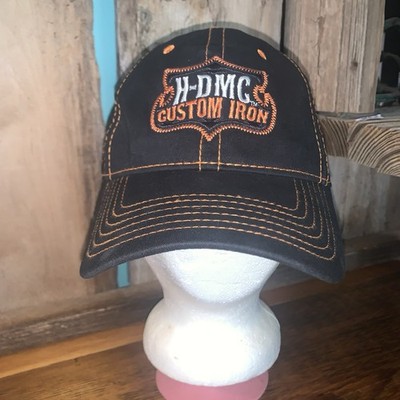 H-DMC Custom Iron Harley-Davidson Motorcycles Skull Fitted Baseball Hat A-Flex