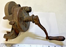 Antique CRUSO #14 94D Hand Crank 4” Bench Grinder Hubbard Spencer Bartlett