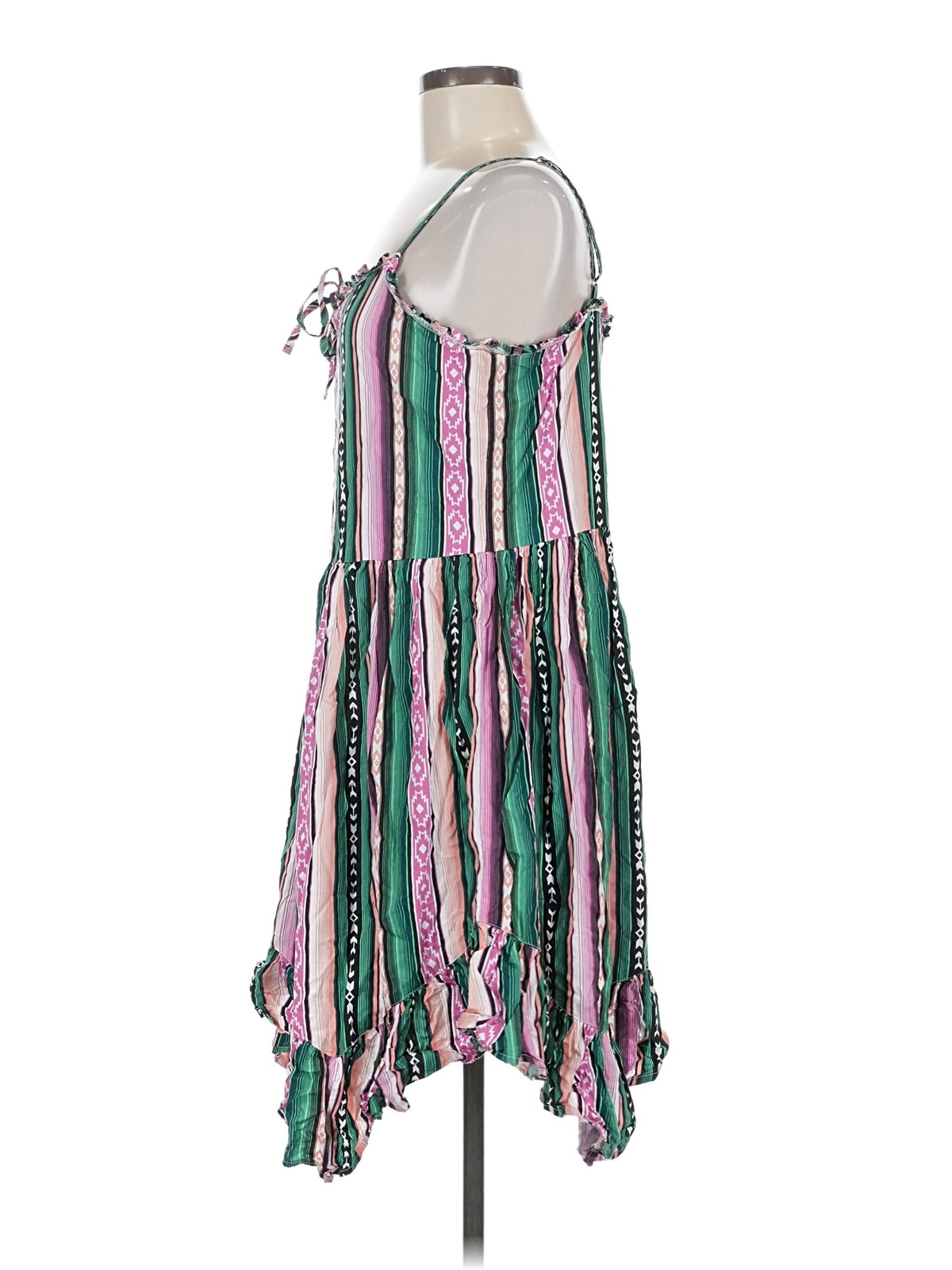 Wrangler Retro Women Green Casual Dress M thumbnail 4