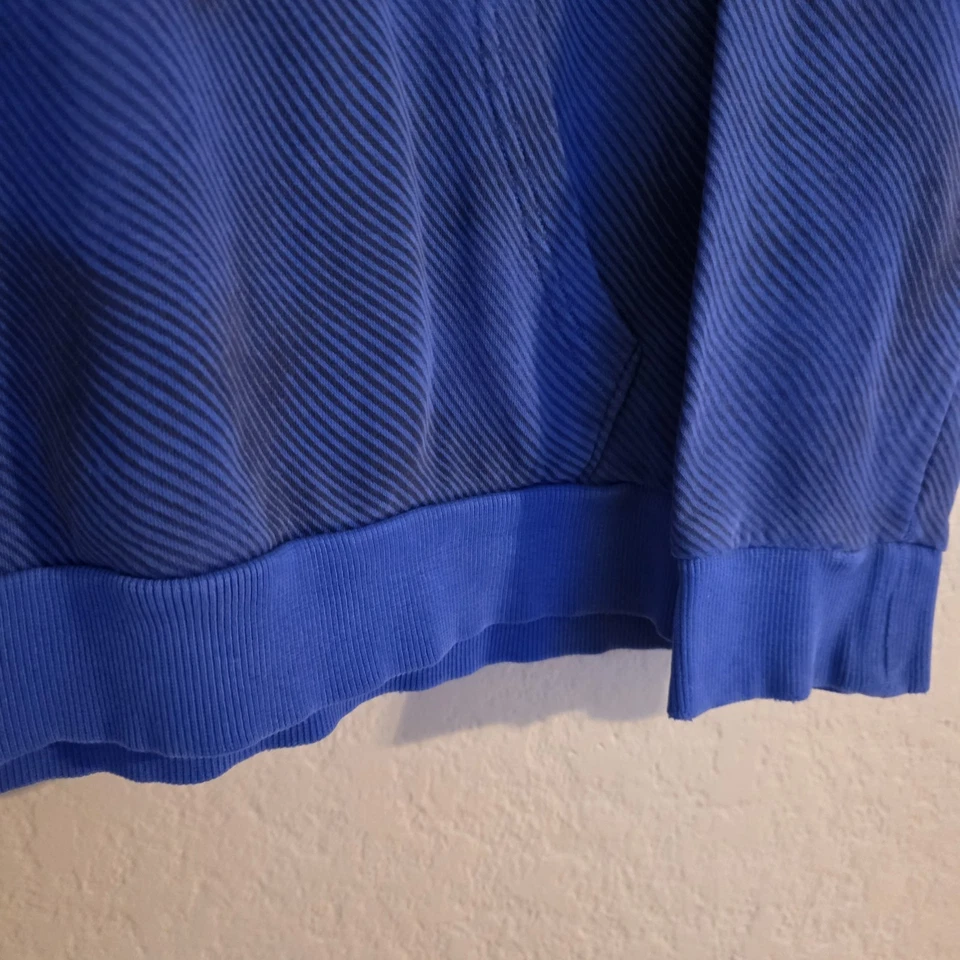 Under Armour Niños Talla Juvenil XL Azul Negro Bolsa Frontal Bolsillo Manga Larga Foto 3 de 4