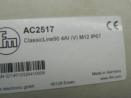 IFM Electronic ClassicLine-Modul AC2517 Ein-/Ausgangs-Module ClassicLine-Modul - Picture 2 of 4
