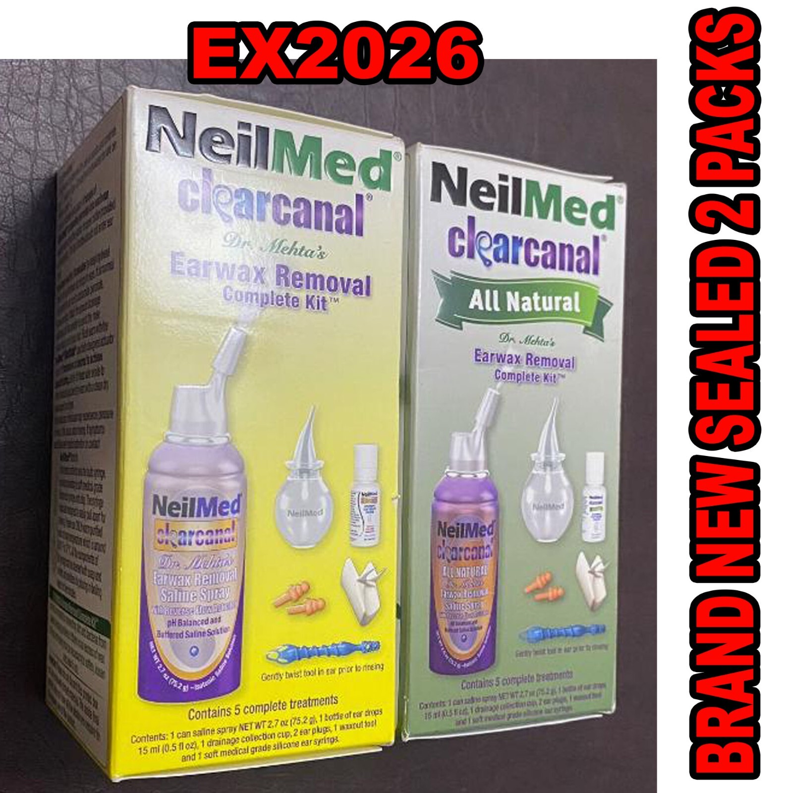 NeilMed ClearCanal Ear Wax Removal Complete Kit NEW 2 BOX eBay