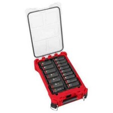 Milwaukee SHOCKWAVE Impact Duty 49-66-6803 1/2" Socket Set - Red 49-66-6803 