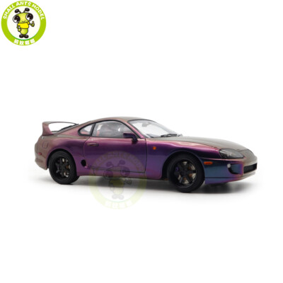 1/18 Whelart Toyota Supra A80 RHD Purple Diecast Model Car Gifts