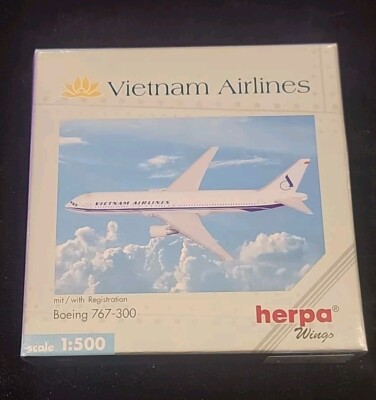 Herpa Wings 1:500 AIRPLANE Vietnam Airlines Boeing 767-300 Old Store Stock MIB 