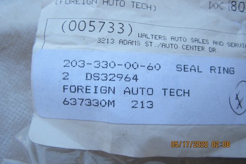 2 Front Wheel Seal Mercedes CLK500 CLK55 CLK550 CLK63 SLK280 SLK300 SLK350 AMG  - Bild 2 von 3