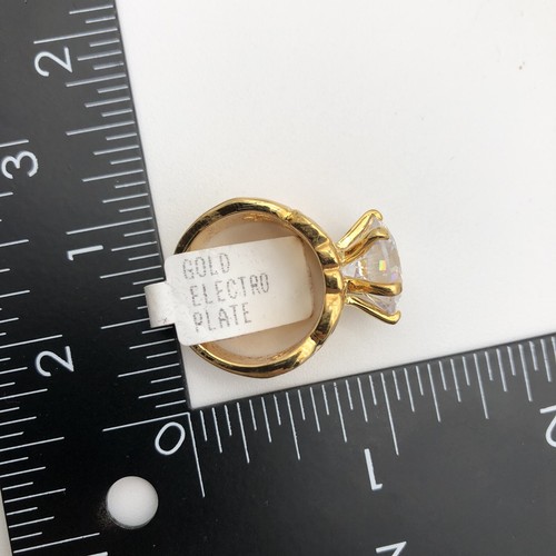 PALM BEACH JEWELRY Gold Electro Plate 16772 SZ 7 Rings - New In Box - Costume - Picture 8 of 8
