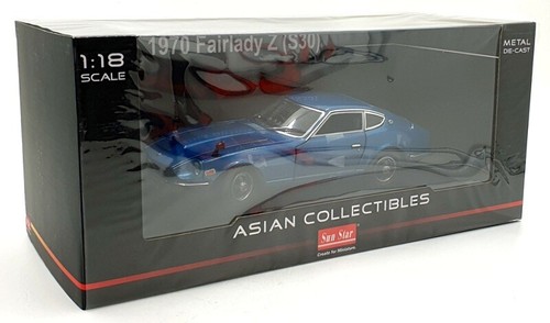 Sun Star scala 1/18 pressofuso 3513R - 1970 Datsun Fairlady Z S30 - blu - Foto 5 di 5