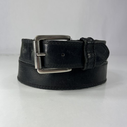 Columbia Black Genuine Leather Work Belt - Men's Size 36