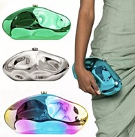Clutch Bag Acrylic Clutch Bag Evening Bag Wedding Guest Bag Party Metallic Purse