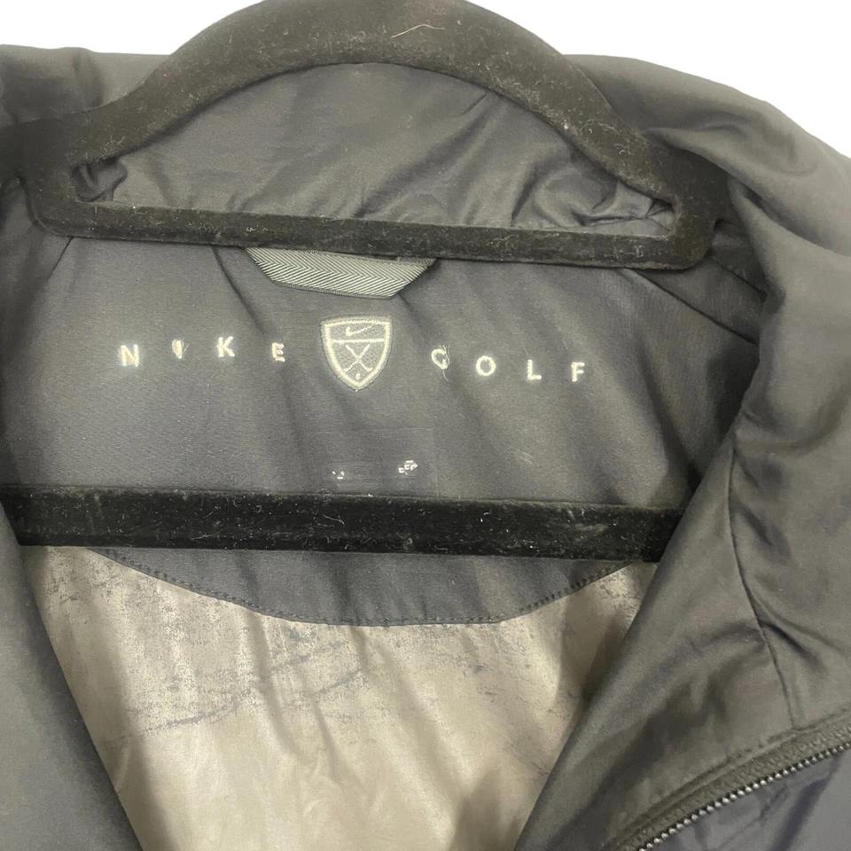 Nike гольф черный мужской полный молнии длинным рукавом ветра Breker трансформируемый рукав нейлона - Изображение 3 из 4