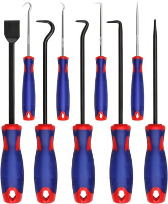 #ad WORKPRO Precision 9 Pcs Pick and Hook Set W Scraper Automotive Hand Tools Set $13.29