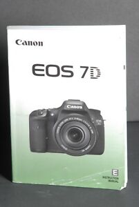 Canon Genuine EOS 7D Camera Instruction Book / Manual / User Guide | eBay