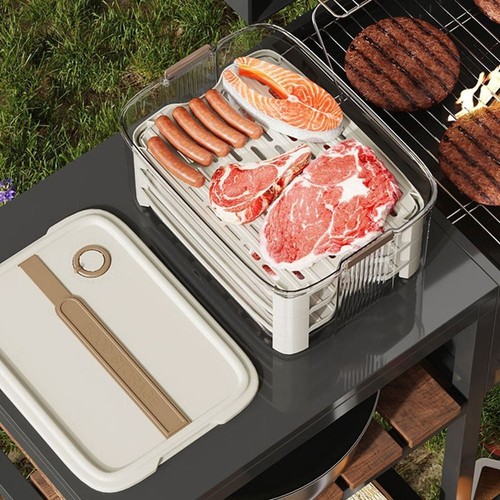 Handheld Food Storage Container Fresh-keeping Meat Freezing Box Outdoor - Picture 10 of 16