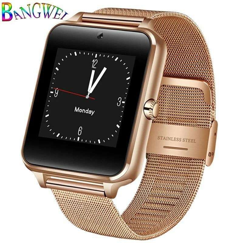 BANGWEI Smart Watch Men Women Digital Electronic Stainless Steel