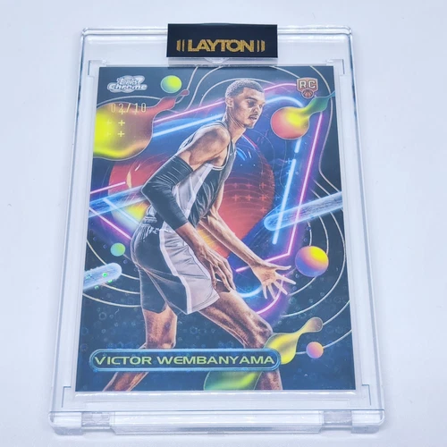 2023-24 Topps Cosmic Chrome Rookie RC Black Refractor VICTOR WEMBANYAMA /10!!