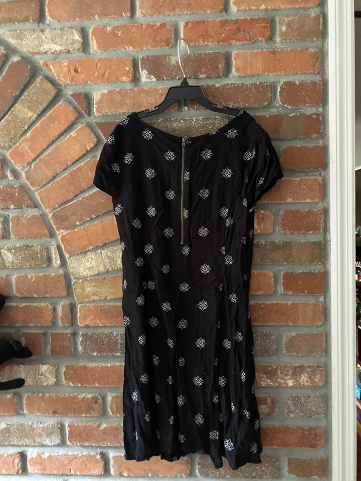 Vestido Mudd Niñas Niños Algodón Negro Floral Fiesta Vacaciones Verano Talla 12 Foto 3 de 4