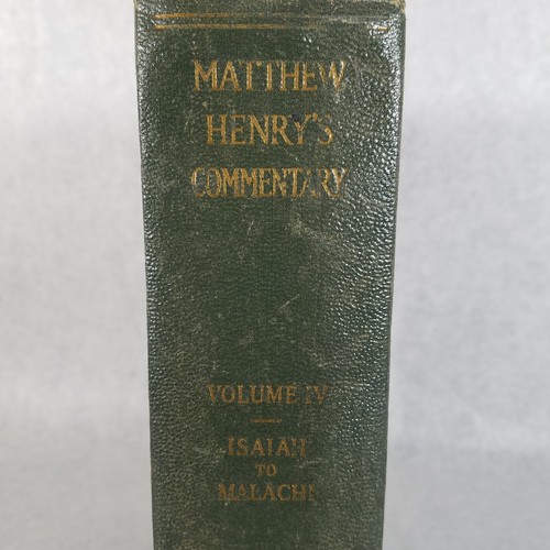 Matthew Henry's Commentary: Vol IV, Isaiah - Malachi - 1935 Hardcover - Foto 5 di 17