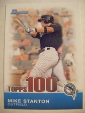 GIANCARLO STANTON 2010 Bowman Topps 100 baseball card MIKE MICHAEL #TP5 YANKEES