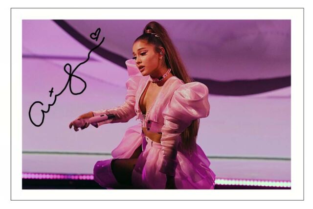 ARIANA GRANDE Signed Autograph PHOTO Fan Gift Signature Print THANK YOU NEXT