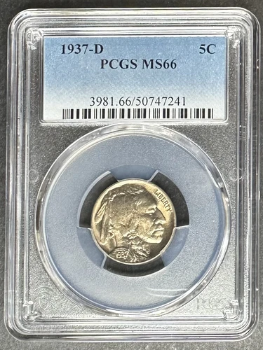 1937-D Buffalo Nickel PCGS MS-66, Buy 3 Items, Get $5 Off!!