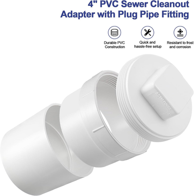 6 Inch Sewer Cleanout With Plug YSIL 6 Inch PVC Sewer Cleanout Adapter ...