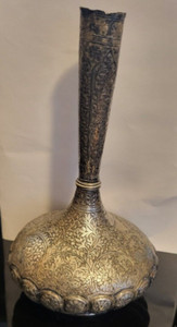 Antique Silver Vase Kashmiri Surahi 1st half of the 19th century.