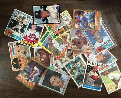 Baseball Cards Assortment BOX 132ct. Vintage to Current EX-MT Mix Stars G7220719